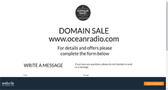 Desktop Screenshot of oceanradio.com